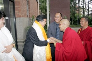 A Shugden monk during the celebration www.TibetInfoNet.net