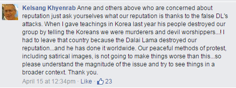 Kelsang Khyenrab on Korea NKT failure