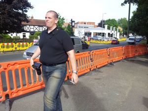 Kelsang Tsangpa / Ian Povey, who also hurled abuse at His Holiness and was identified as the driver who tailed his vehicle to the airport.