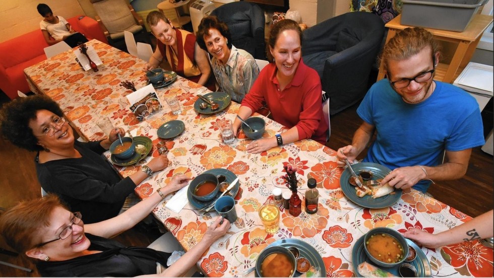 In general NKT centres are portrayed by the press uncritically as the World Peace Cafe Baltimore which has an article in the Baltimore Sun http://www.baltimoresun.com/entertainment/dining/bs-fo-world-peace-cafe-20150929-story.html